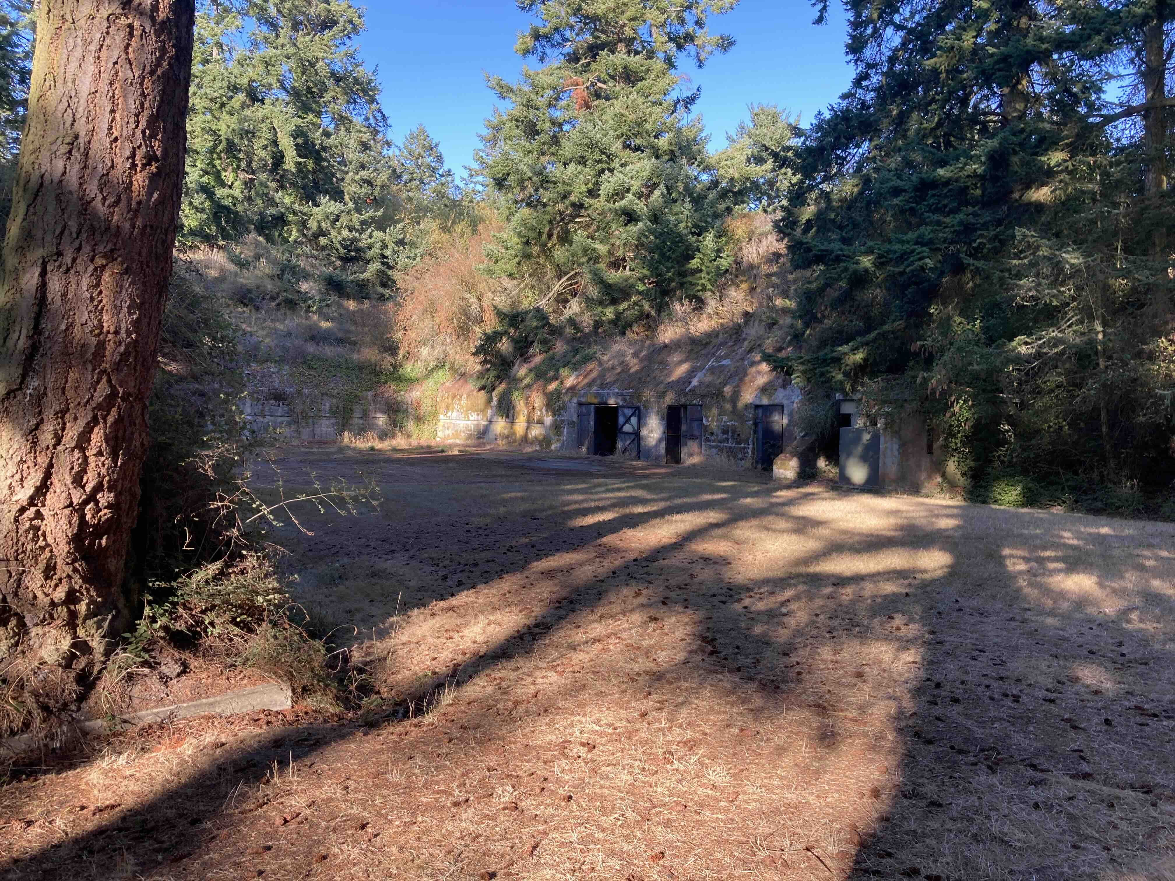 entrance to the fort worden bunker where the october performance occured