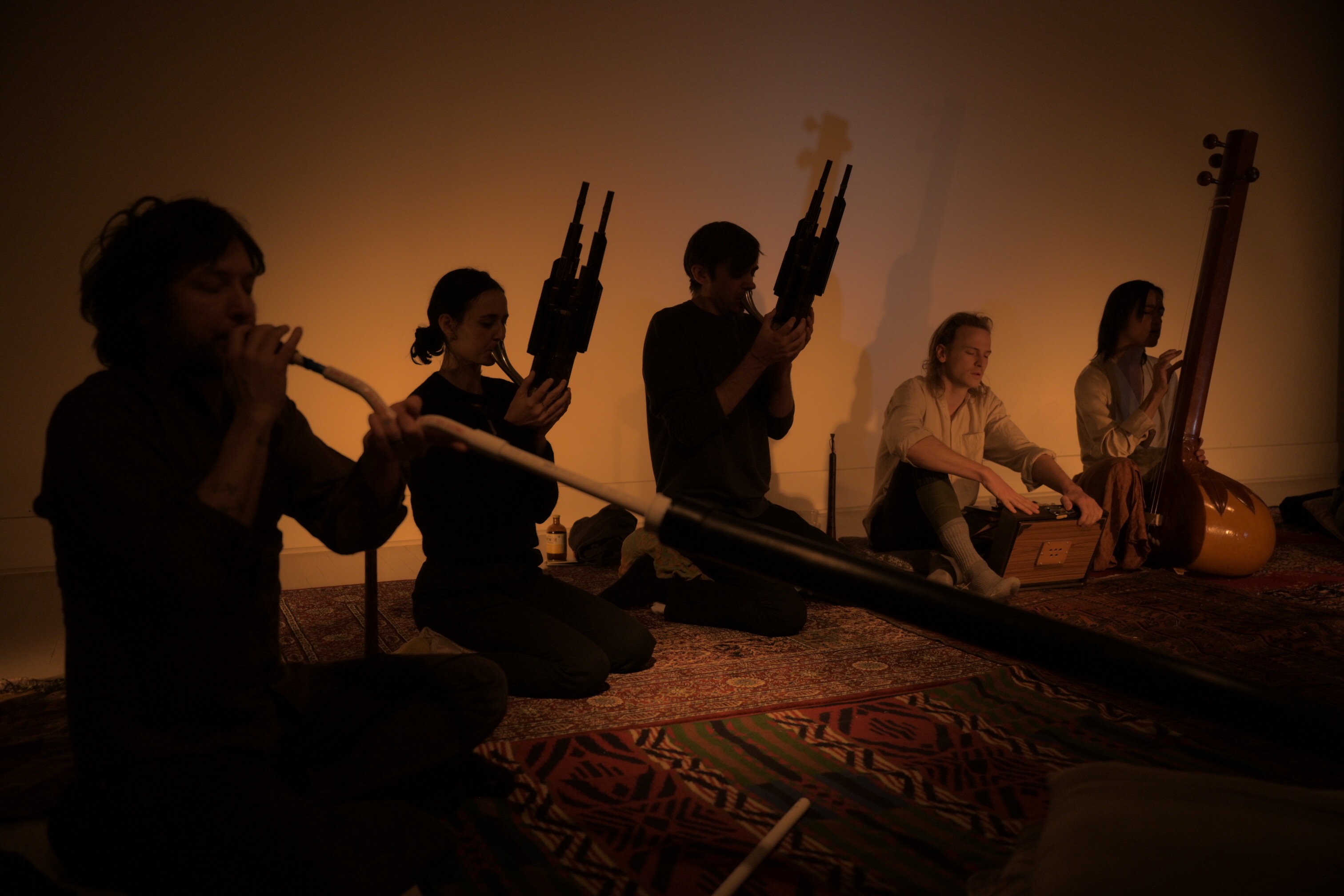 Pre-performance rehearsal moment