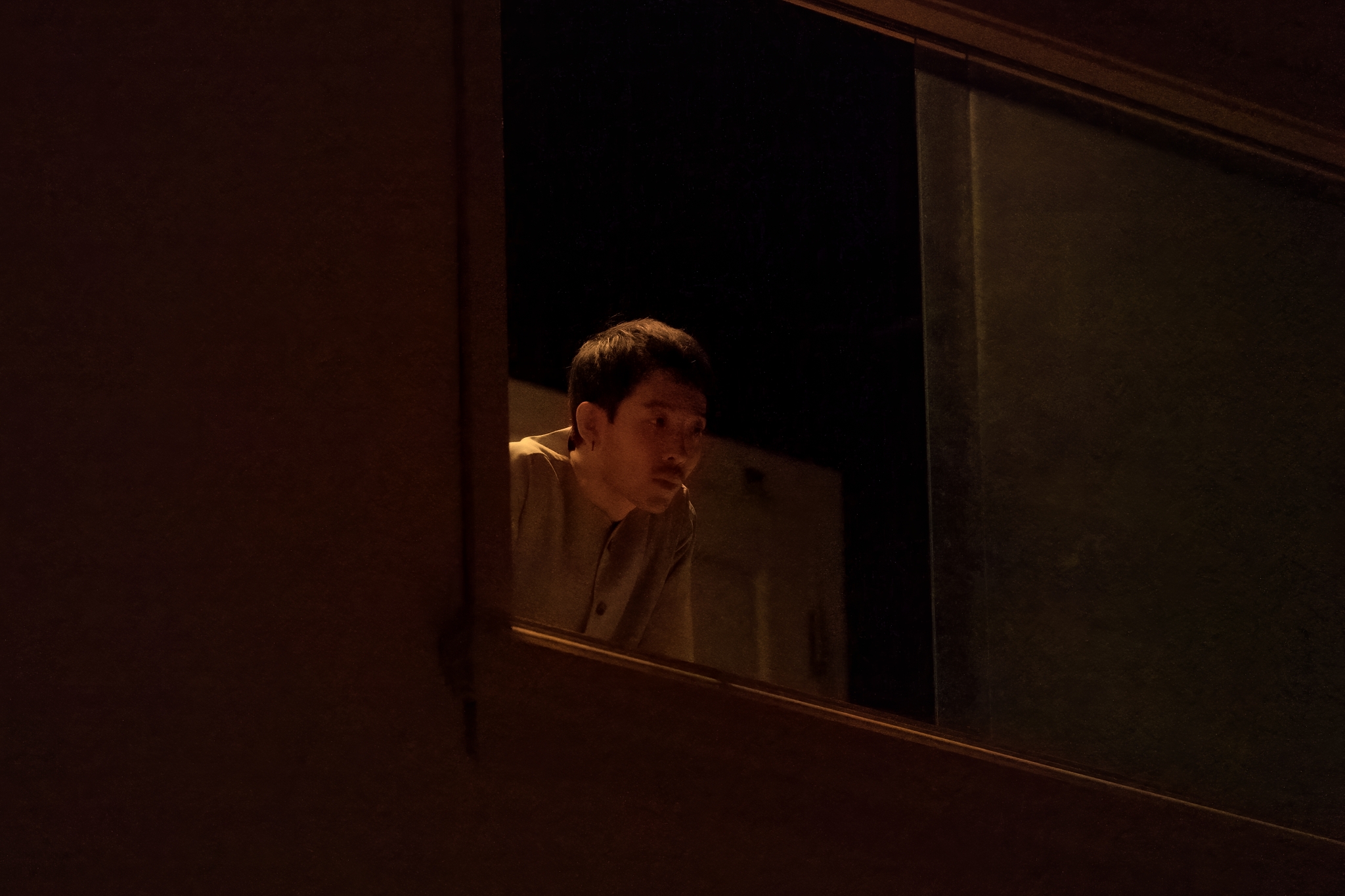 Tae in the light booth